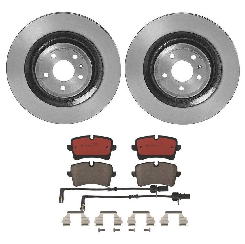 Audi Brembo Brake Kit - Pads and Rotors Rear (356mm) (Ceramic) 4H0615601P - Brembo 4183728KIT